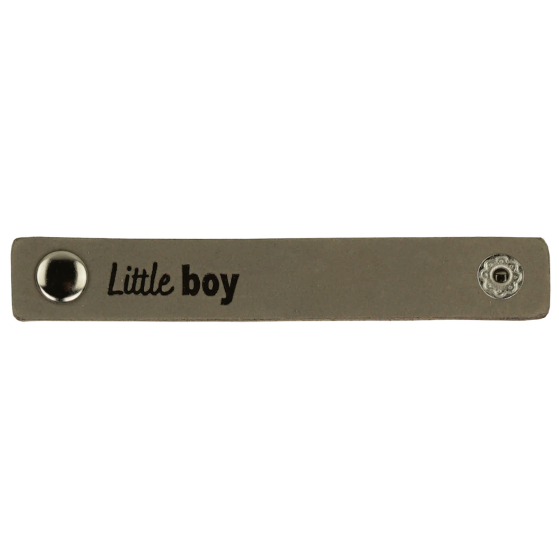 Leren Label Little Boy 10x1,5cm 002