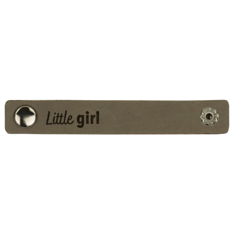 Leren Label Little Girl 10 x 1,5 cm col 002