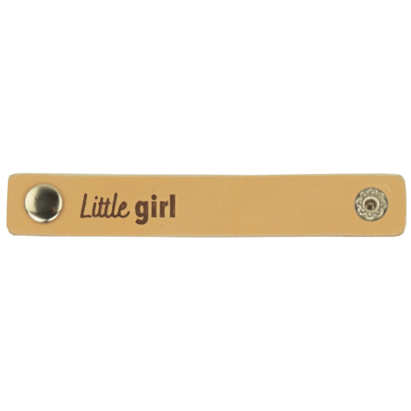 Leren Label Little Girl 10 x 1,5 cm col 001