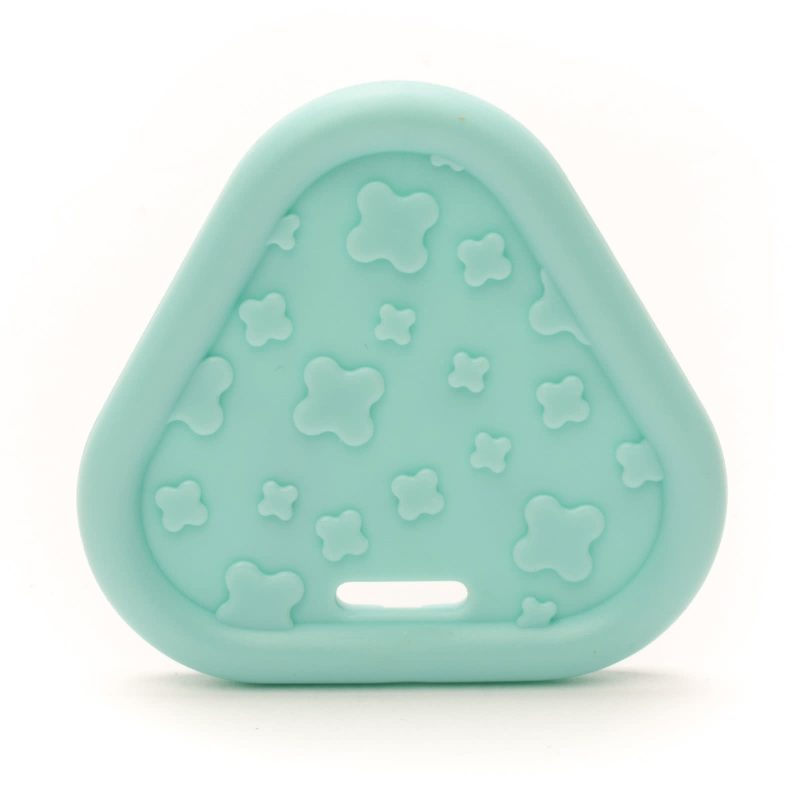 Bijtring Triangel, 2 stuks 287 licht blauw