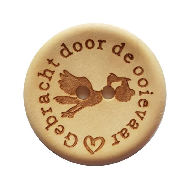 Knoop gebracht door de ooievaar lief 3mm