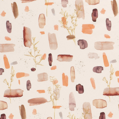 Tricot digi met waterverf print