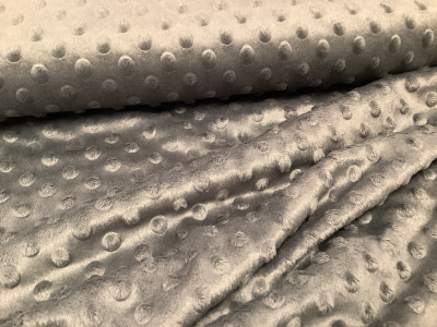 Minky donkergrijs 3347