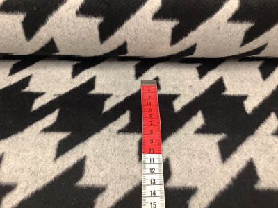 Mantelstof pied de poule ruit