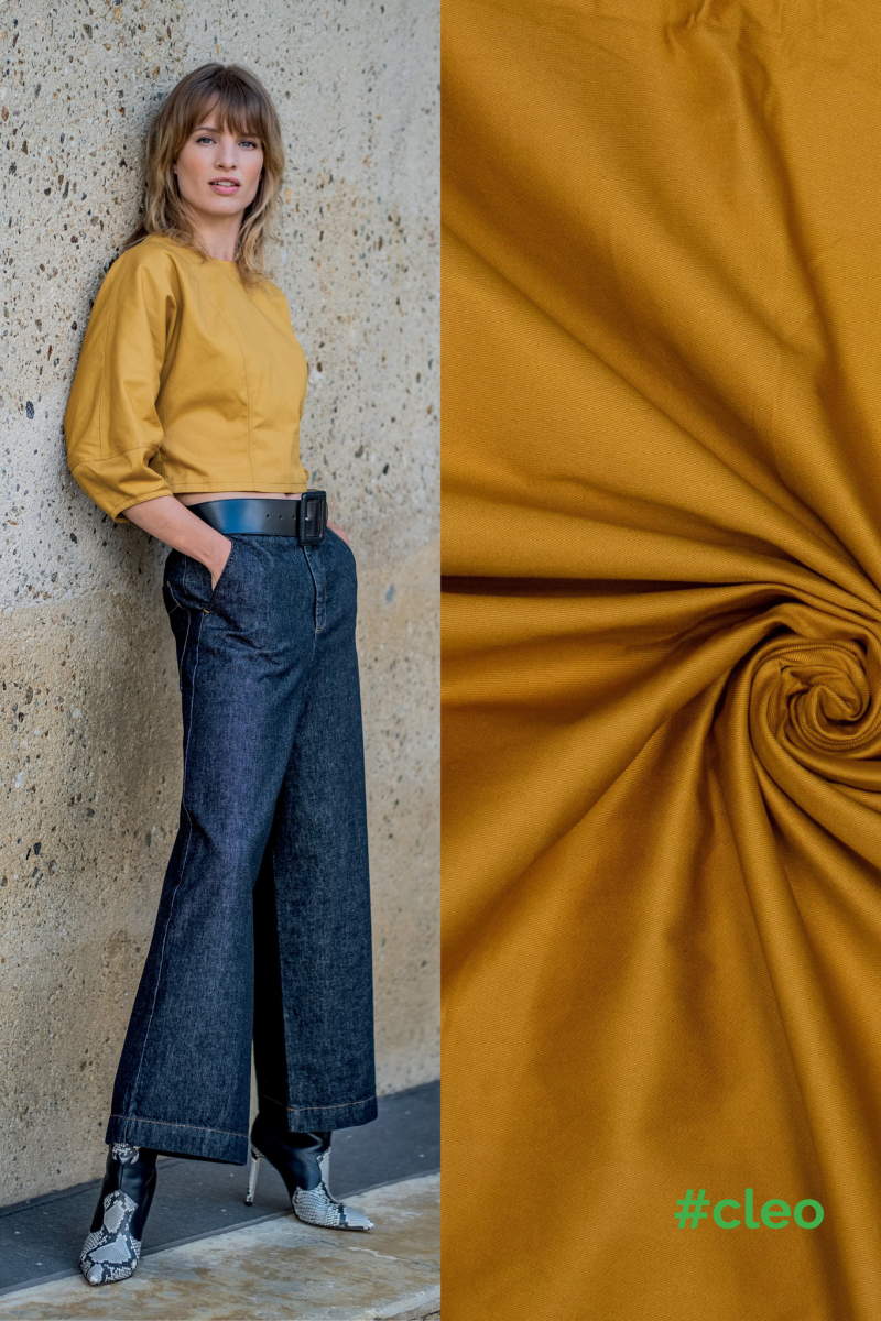 Yellow Woven co plain emerised FM390002-147