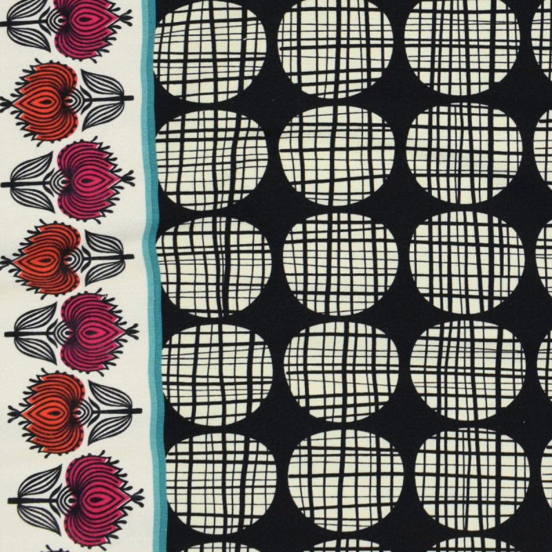 ALBstoffe Pretty & Pure Circles Sweat - Zwart