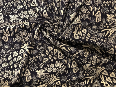 ALBstoffe Pretty & Pure Forest jersey black/white