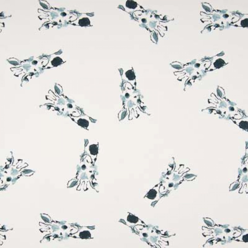 GOTS  Jersey Giraffe blue