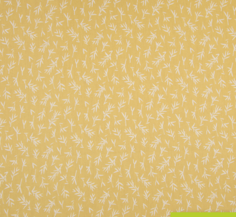 Katoen takjes dusty yellow