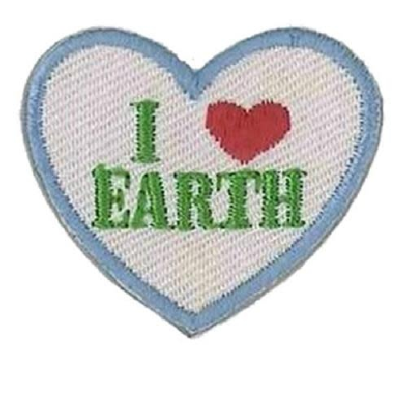 Applicatie I love earth. L x B: 30 mm x 50mm