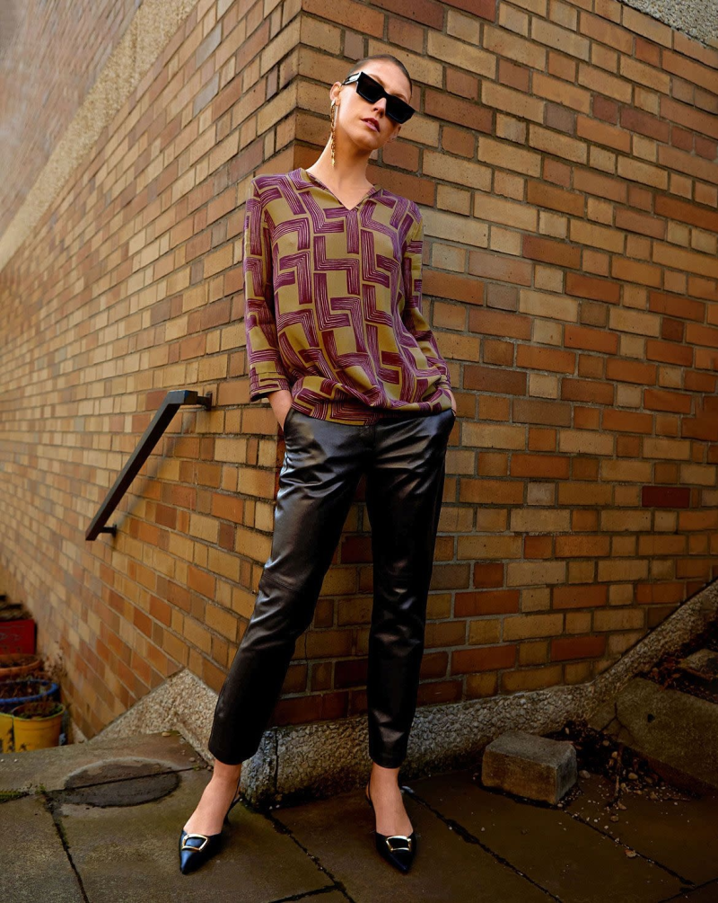 Cutting Corners Viscose stof uit Burda magazine