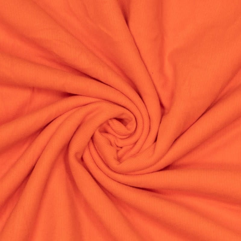 Rib tricot gebrushed col Mandarin
