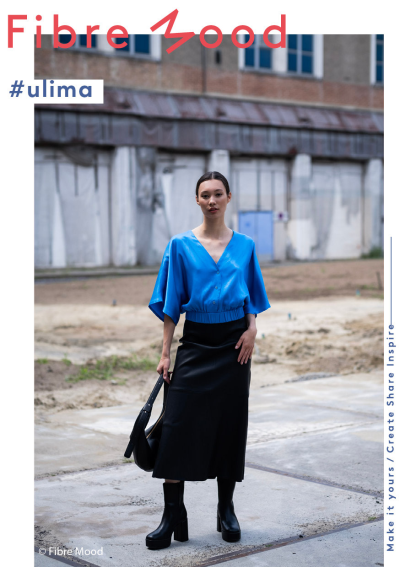 Shiny jacquard Nijl Blauw - Viscose Fibre Mood