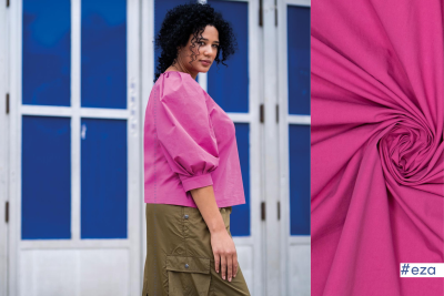 Poplin stone washed Eza - Fibre Mood