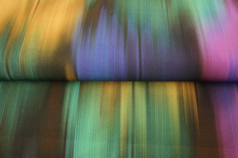 Tricot digitale strepen print