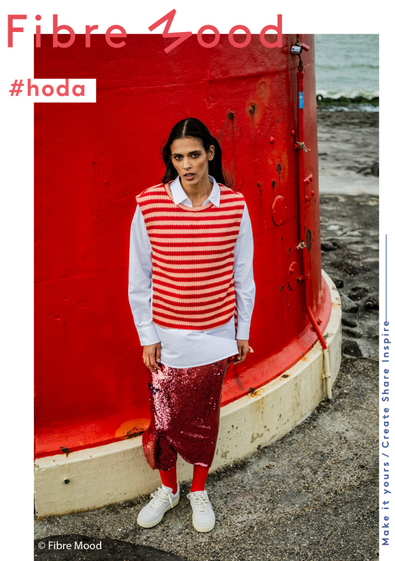 Fibre Mood gebreide strepen stof FM411021 editie 26