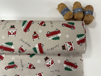 Linnenlook Christmas Volkswagen - Deco Tafelkleed stof
