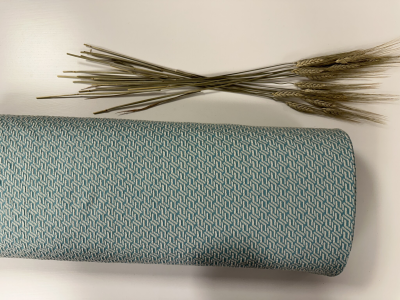 Biologische stof - ALBstoffe jacquard Queens 3D Celeste