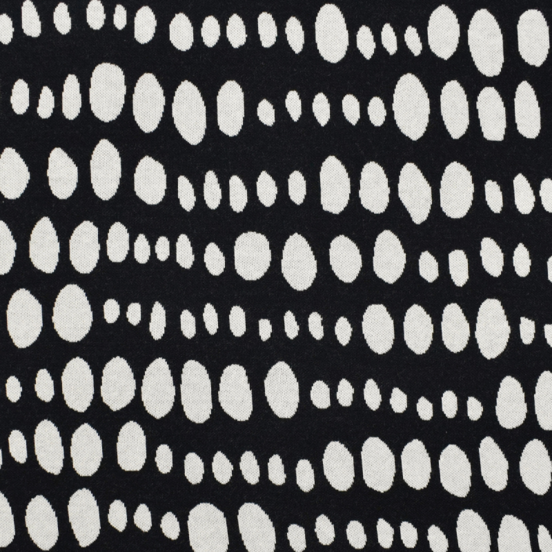 ALBstoffe jacquard together zwart, duurzame stoffen