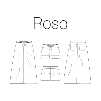 Rosa broek Patroon Iris May