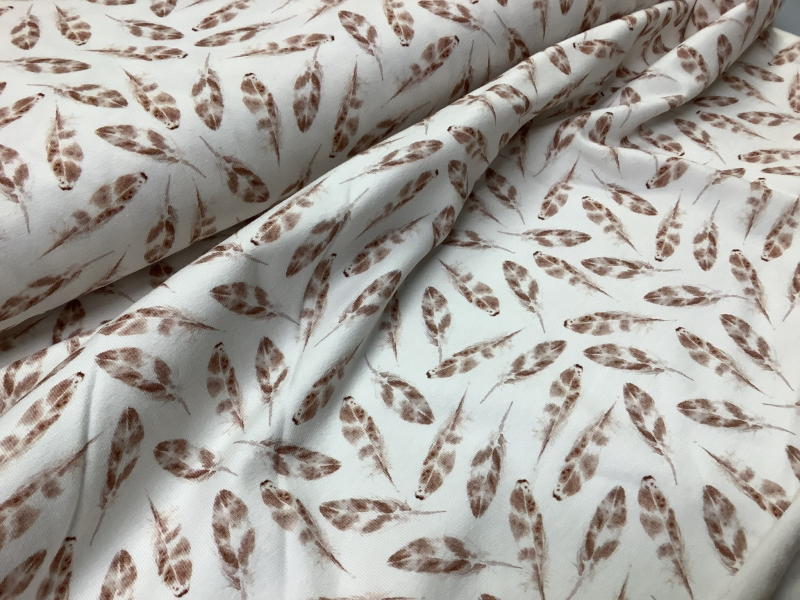 Tricot mét veertjes opdruk