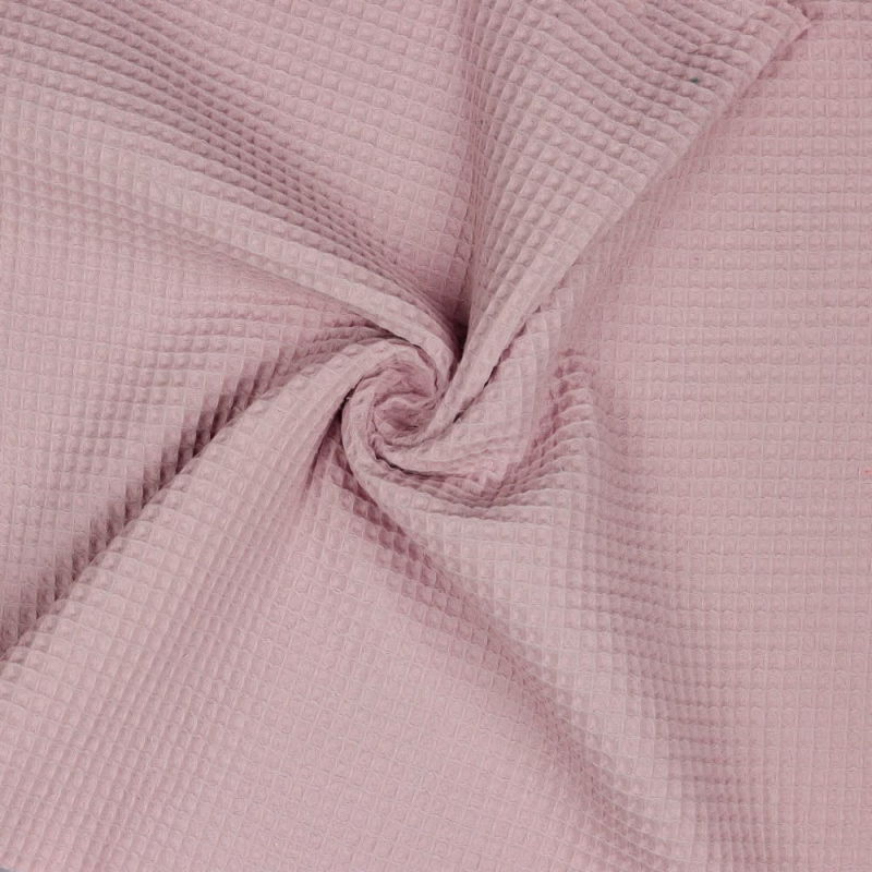 Wafel katoen soft rose