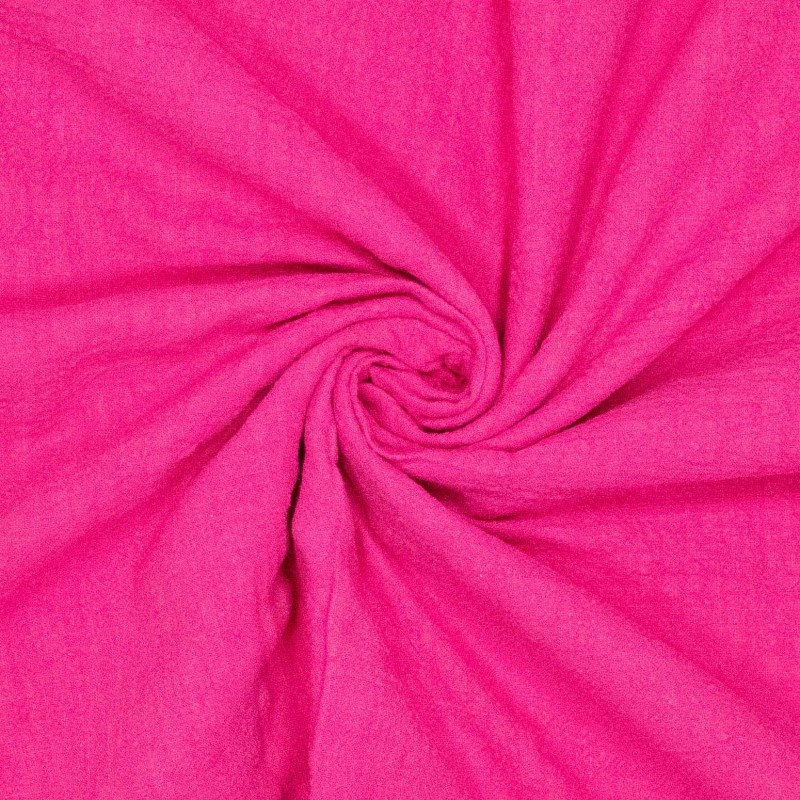 Stone washed Linnen Fuchsia