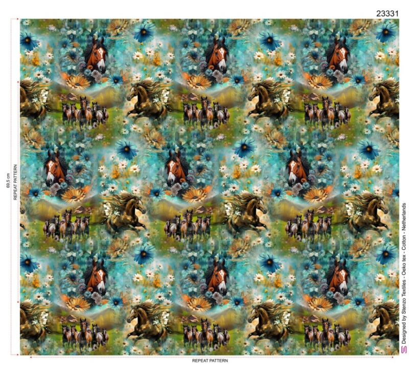 Jersey paarden print Stenzo