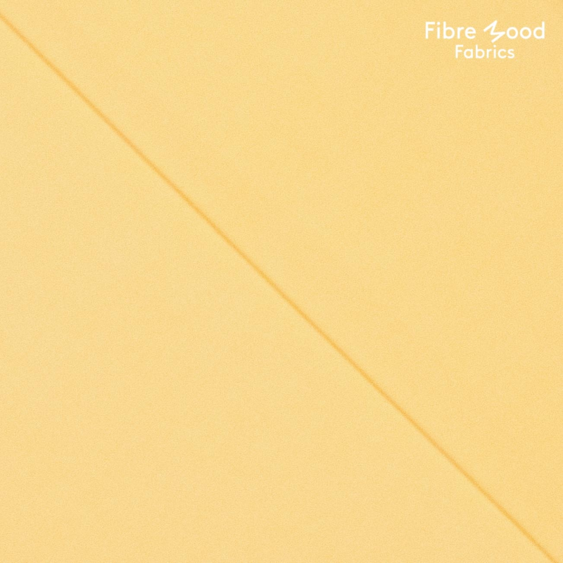 Poplin stone washed  Custard -  Fibre Mood