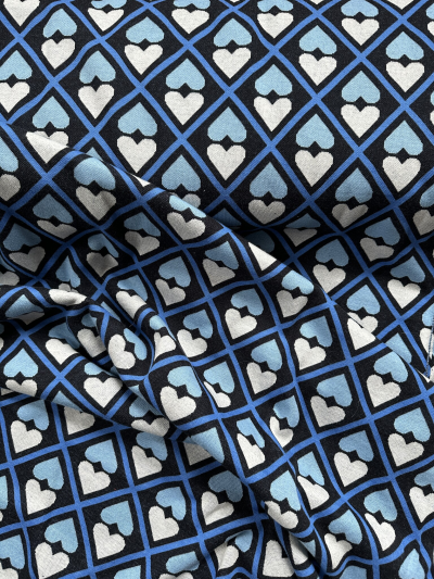 Jacquard Ass Blauw ALBstoffe