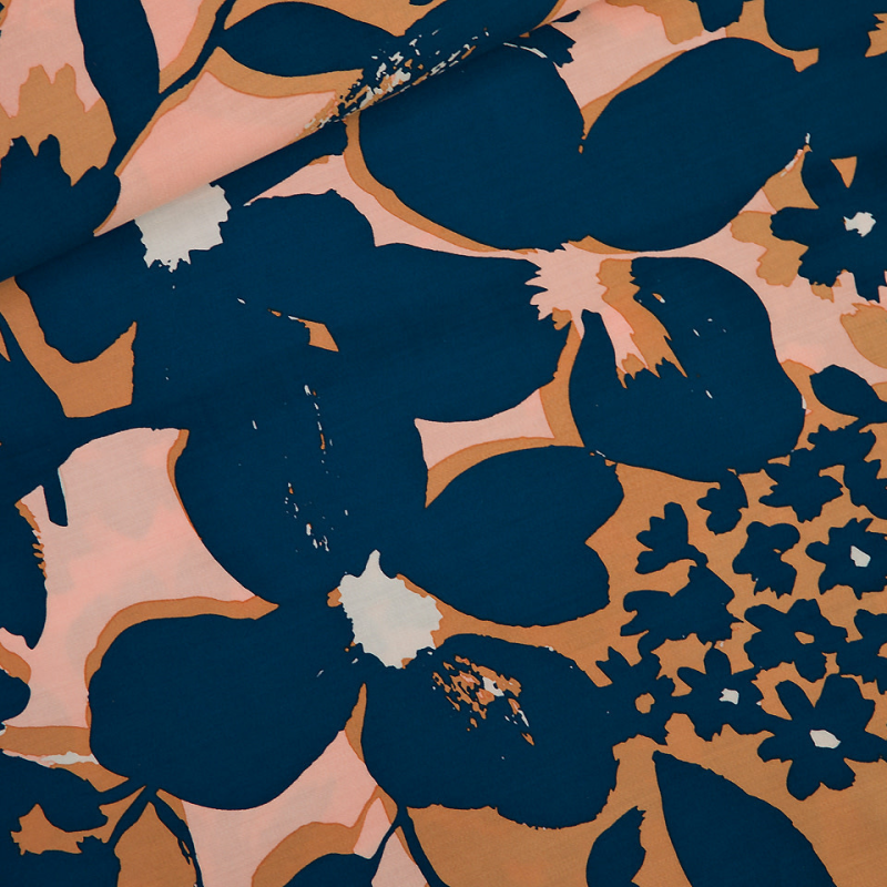 Shadow Flowers ecovero Satijn