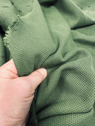 Tricot waffle army green