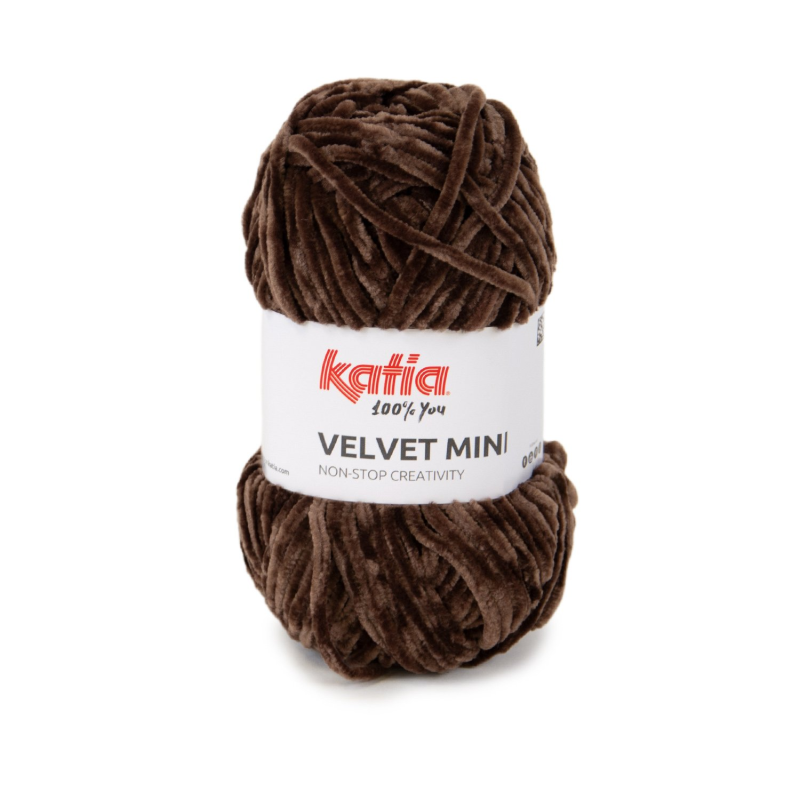 Katia Velvet Mini - Donker bruin 214