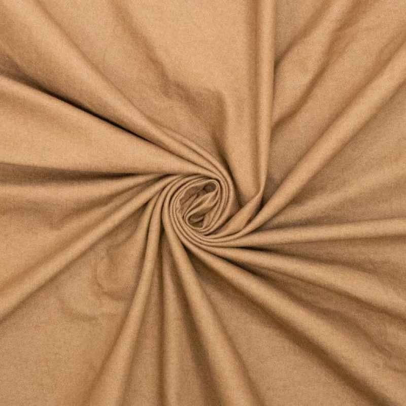 Washed Denim katoen - Kwaliteit zwaar Bruin