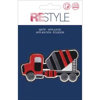 Cementwagen rood 90 x 62 mm