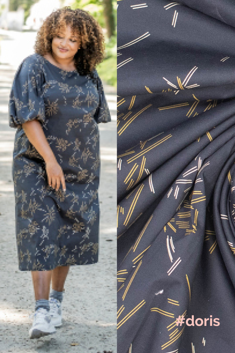 Doris katoen - elasthan  Yellow