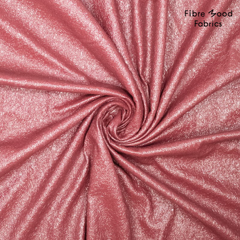 Woven foil crackle brushed - Rood 663