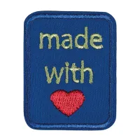 Handmade blue 3x4cm