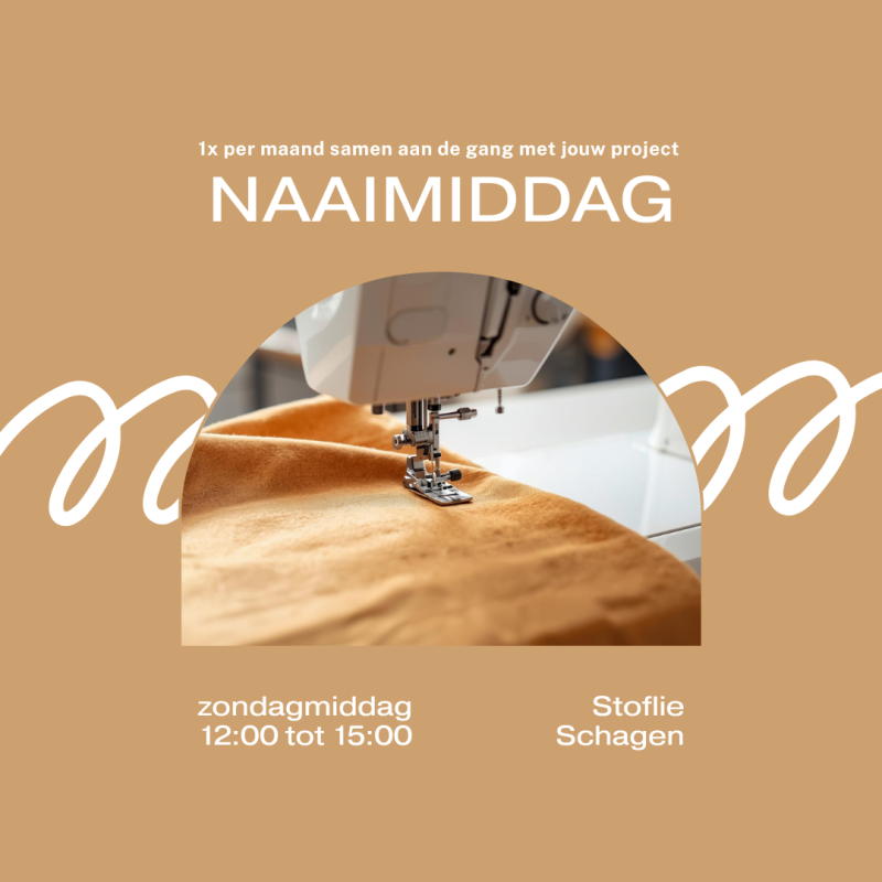 Naaimiddag - zondagmiddag 12:00-15:00 17 mei