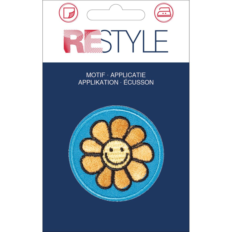 Applicatie - Flower Smile Yellow 4cm