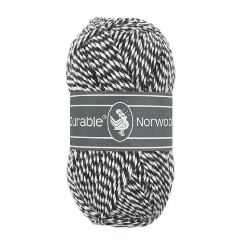 Durable Norwool - M001 donkergrijs/wit