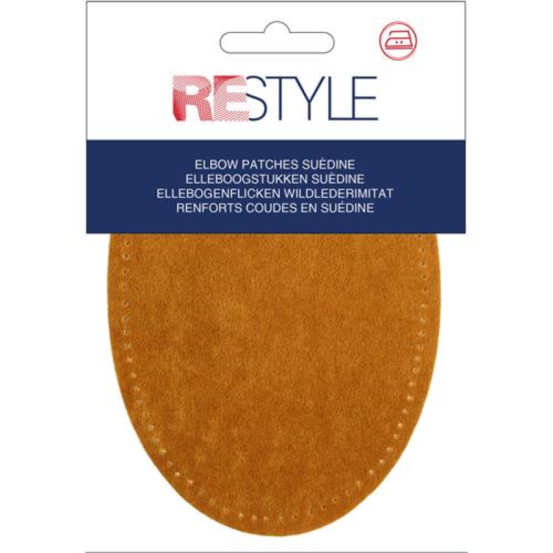 Elleboogstukken Suedine - Camel 653