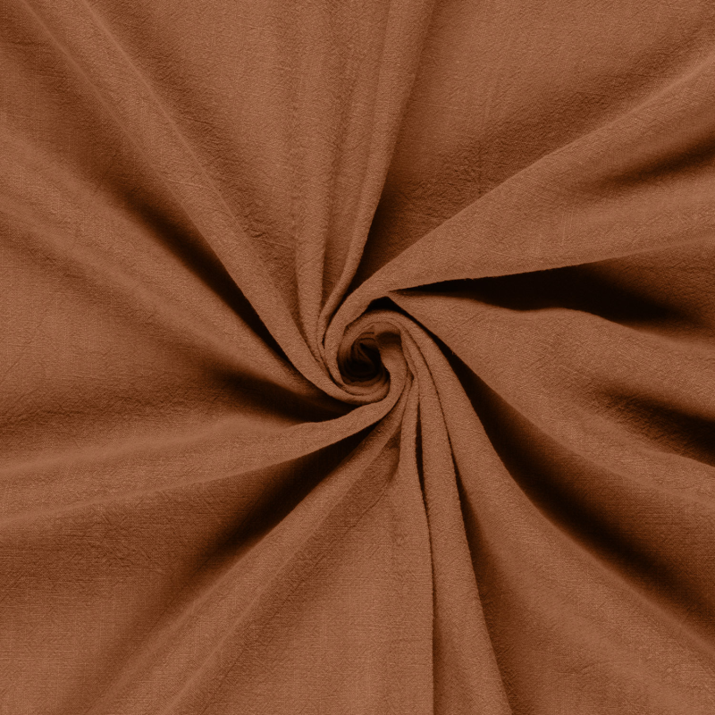 Linnen stof stone washed - Effen Brique