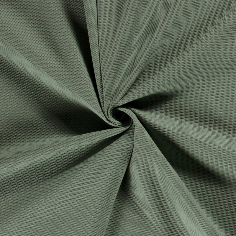 Wafel Piqué mini wafel - Effen Donker mint