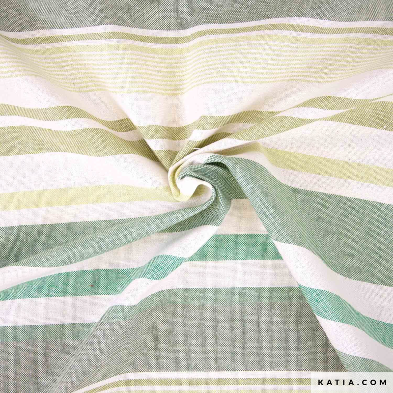 Gerecycled canvas - groene streep