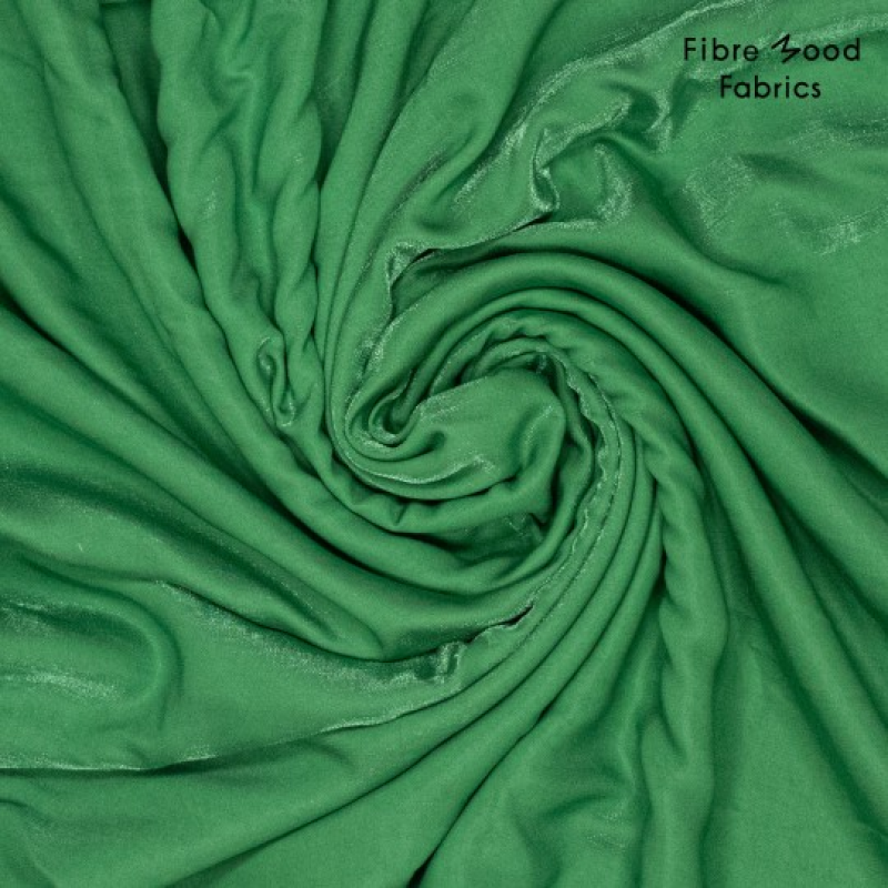 Glanzende Viscose FM - jungle groen