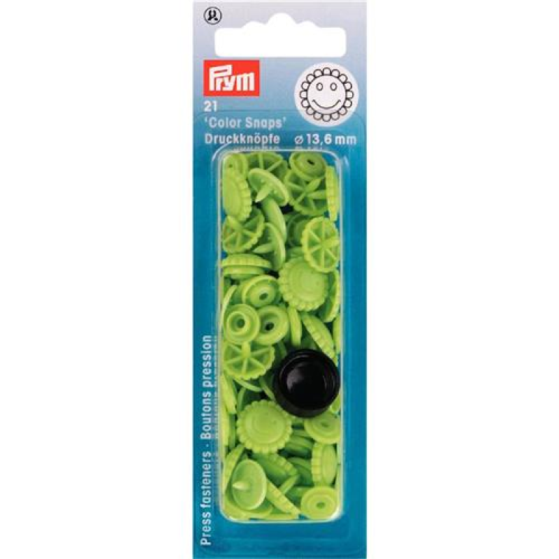 Prym Color Snaps 12,4 mm - bloem groen