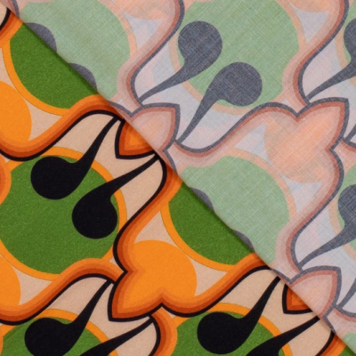 seventies viscose print