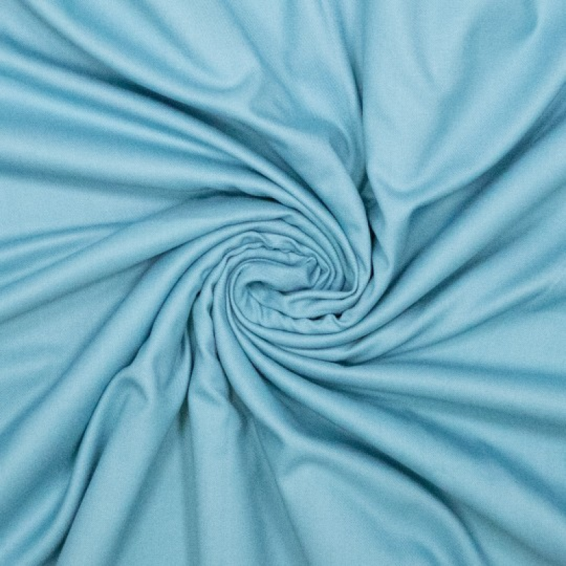 Bamboo gerecycled polyester kreukvrij - licht blauw