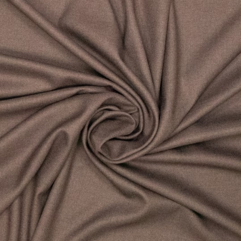 Bamboo gerecycled polyester kreukvrij - chocolade bruin